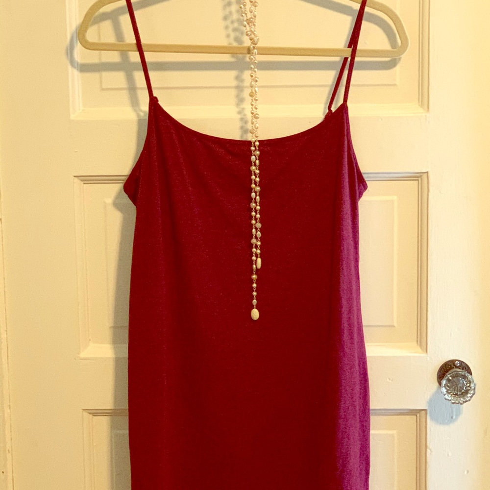 H&M Heathered red slipdress